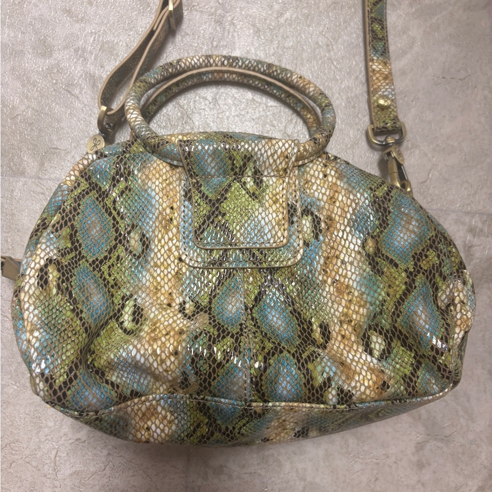 HOBO Multicolor Snake Print Shoulder Bag